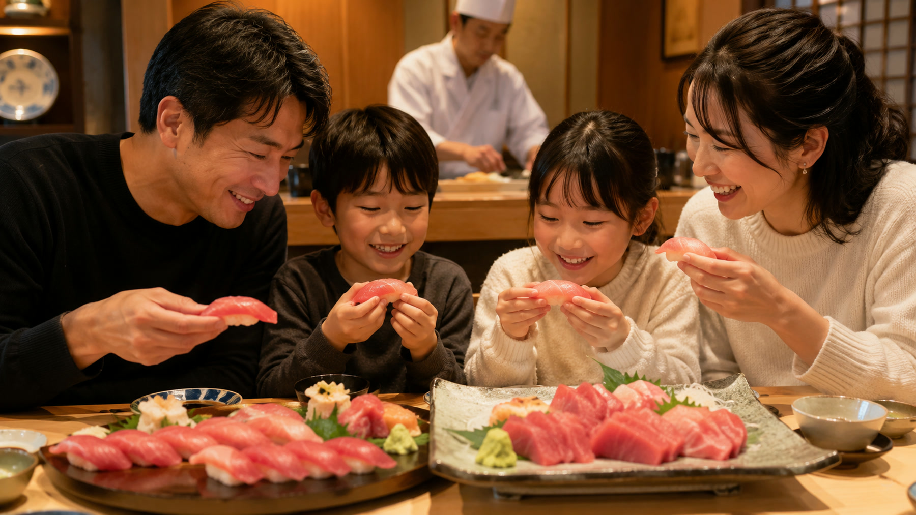 家族で食卓